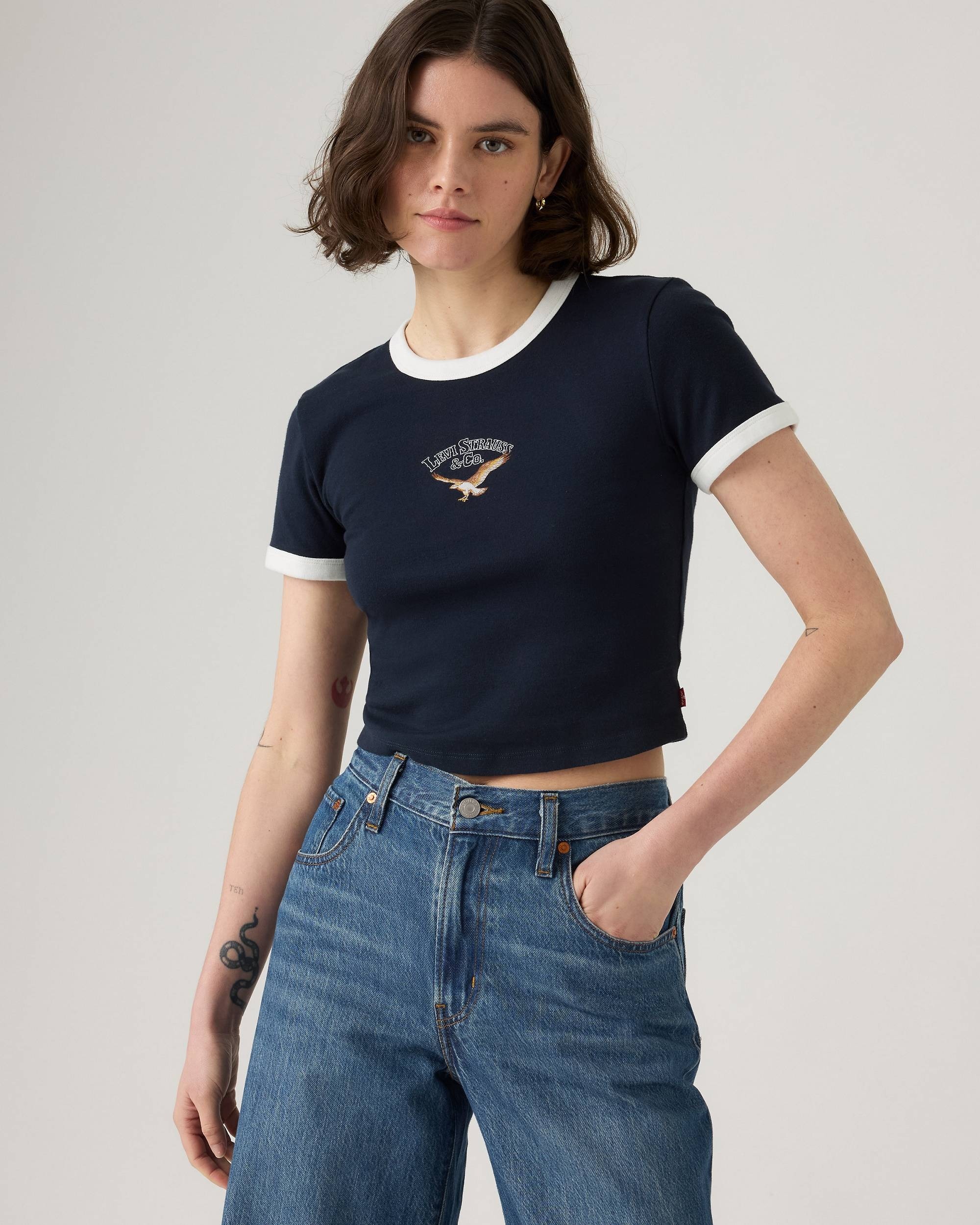 Жіноча укорочена футболка Levi's 1159857528 — фото 2