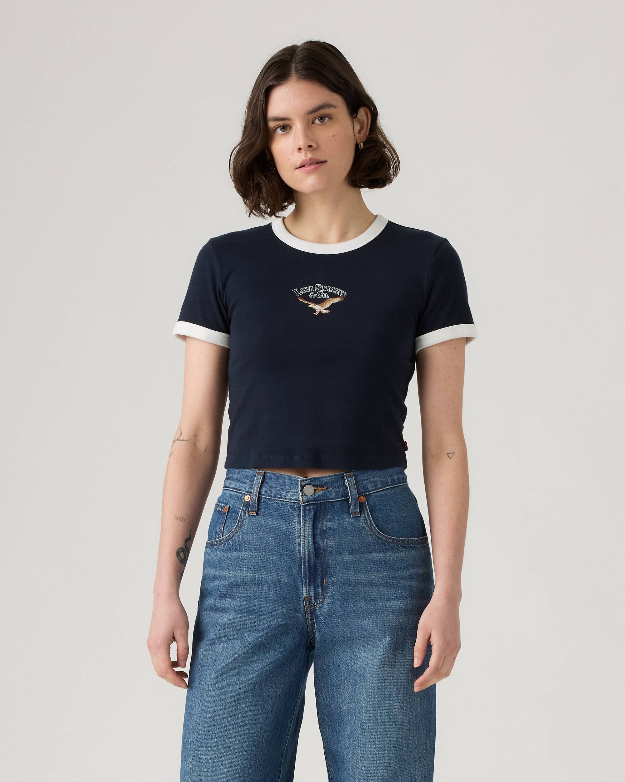 Жіноча укорочена футболка Levi's 1159857528 — фото 5