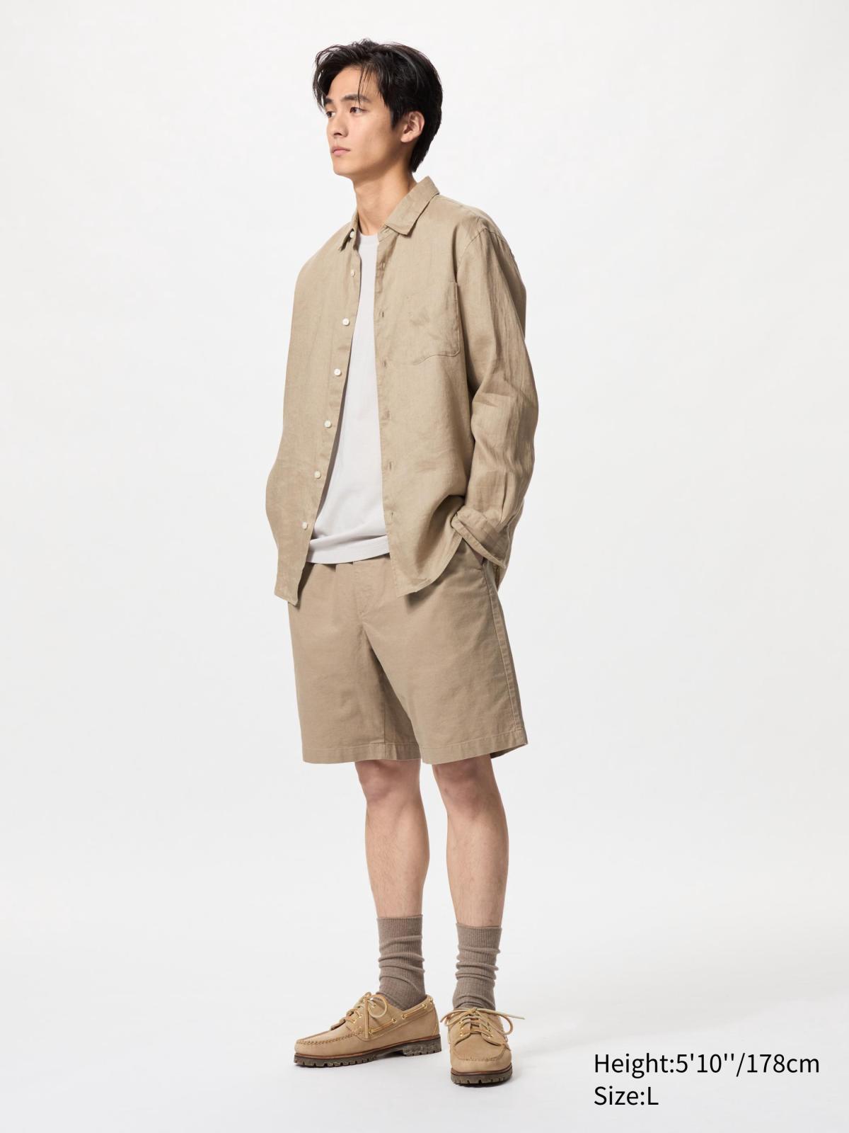 Легкі шорти із лляної суміші UNIQLO 1159854977 — фото 1