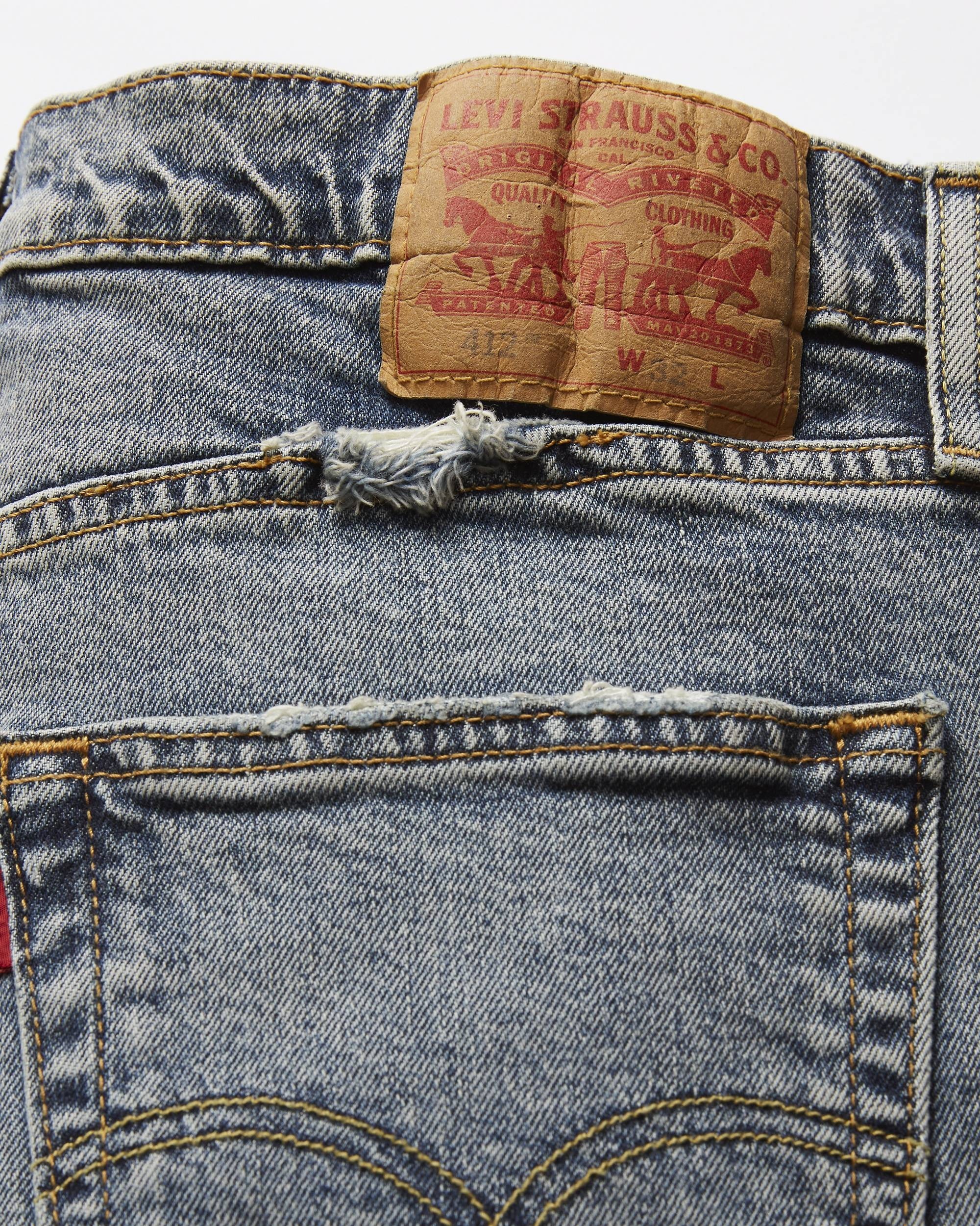 Джинсові шорти 412 Slim Fit Levi's 1159857469 — фото 6