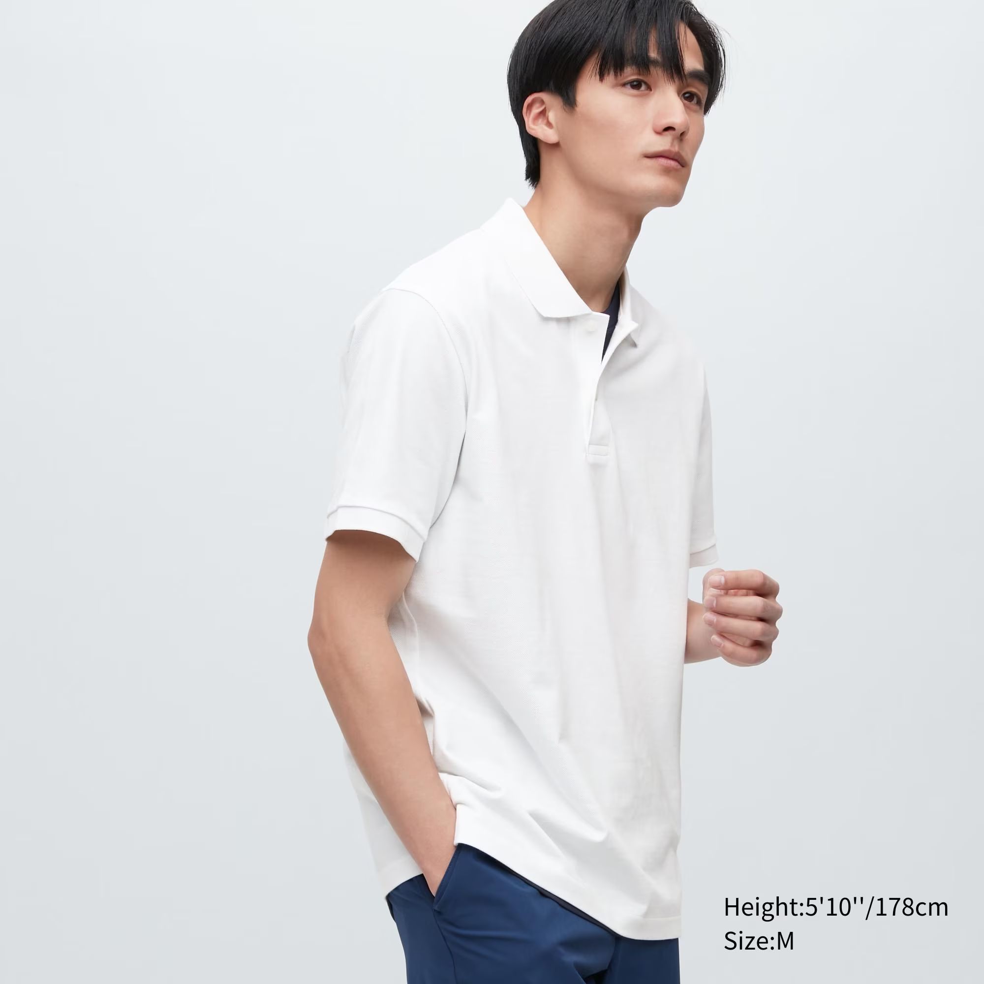 Футболка-поло з технологією DRY Uniqlo на гудзиках 1159815403 — фото 1
