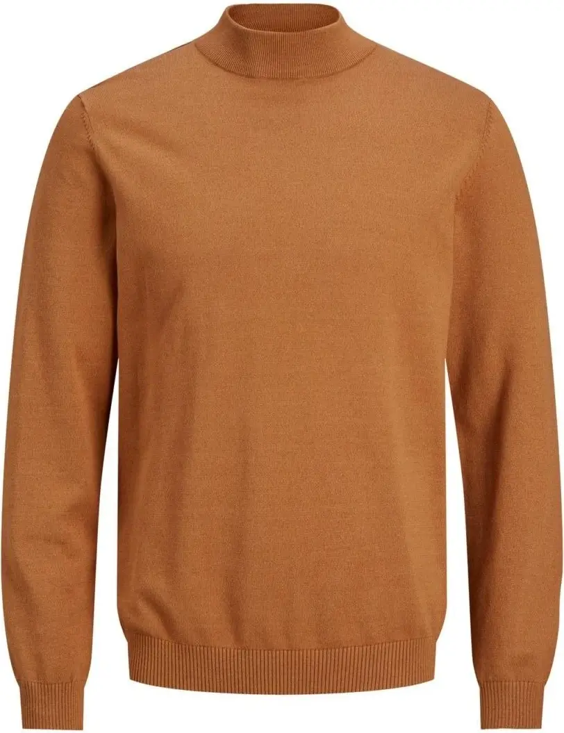 Водолазка JJEBASIC KNIT MOCK NECK NOOS 12190170-Umber-Detail: twisted w. Meerkat Jack & Jones XXL Помаранчевий — фото 3