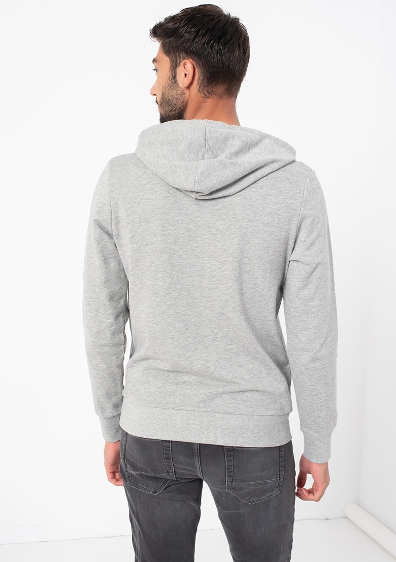 Толстовка JACSIMON LW SWEAT HOOD 12194721-Light Grey Melange Jack & Jones L Сірий — фото 4
