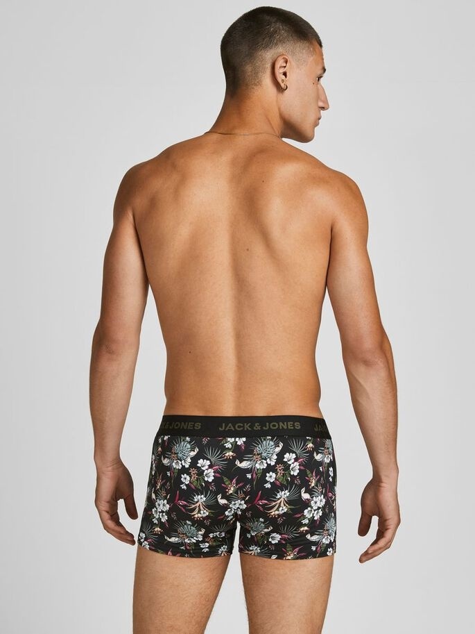 Білизна 3шт JACFLOWER MICROFIBER 3 PACK 12194284-Black-Detail:Black Jack & Jones S Чорний — фото 5