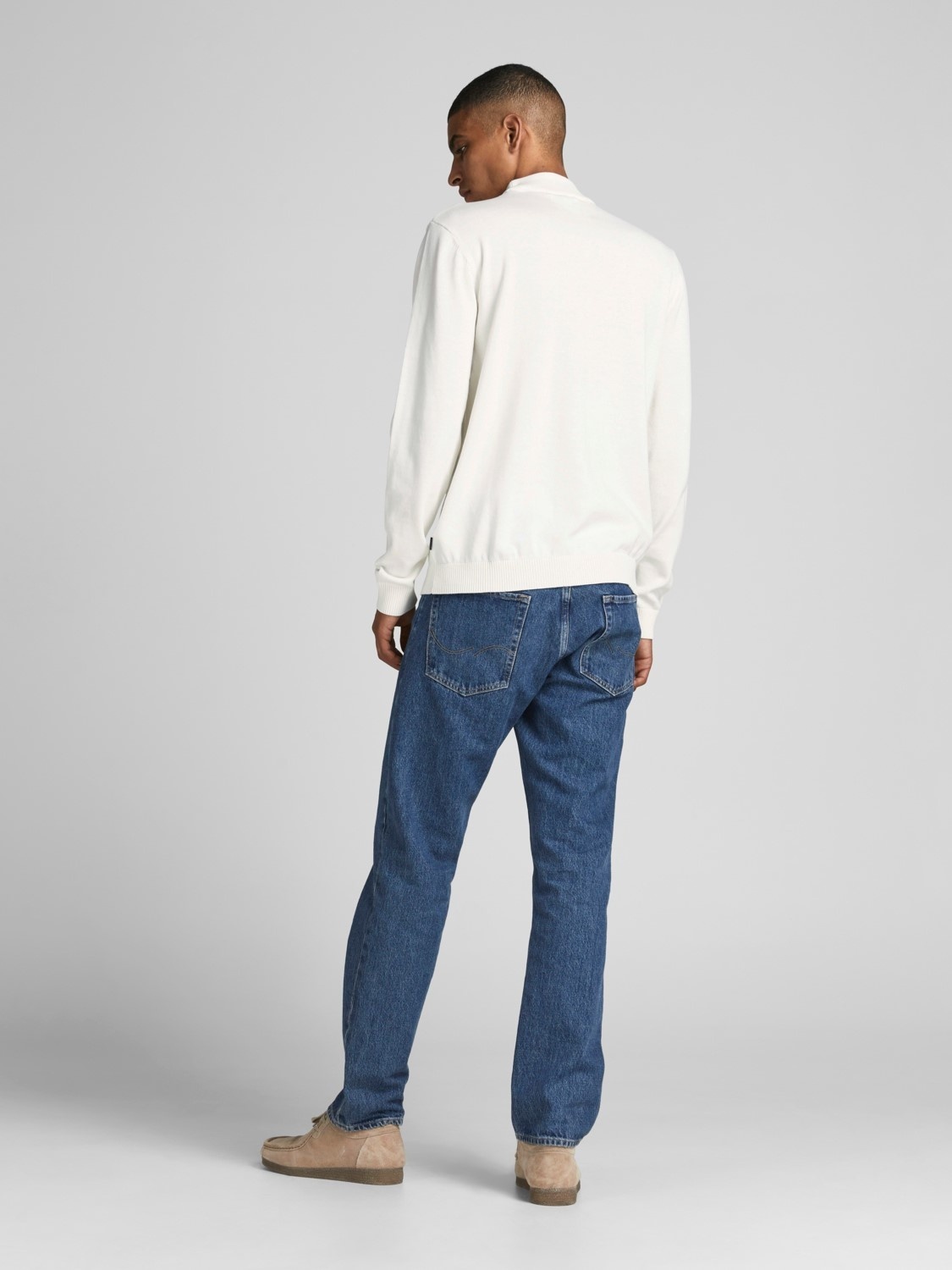 Водолазка JJEBASIC KNIT MOCK NECK NOOS 12190170-Cloud Dancer Jack & Jones XXL Білий — фото 6