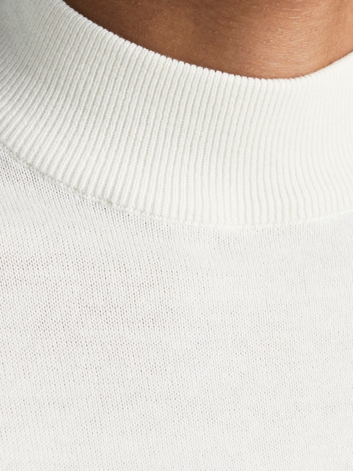 Водолазка JJEBASIC KNIT MOCK NECK NOOS 12190170-Cloud Dancer Jack & Jones XXL Білий — фото 9
