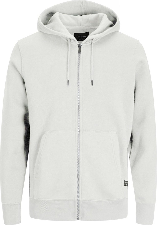 Толстовка JJESOFT BASIC SWEAT ZIP HOOD NOOS 12191895-Cloud Dancer-Fit:REG FIT Jack & Jones L Білий — фото 3
