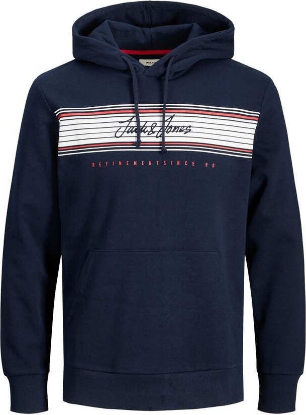 Толстовка JJLEO SWEAT HOOD 12200768-Navy Blazer Jack & Jones M Темно-синій — фото 3