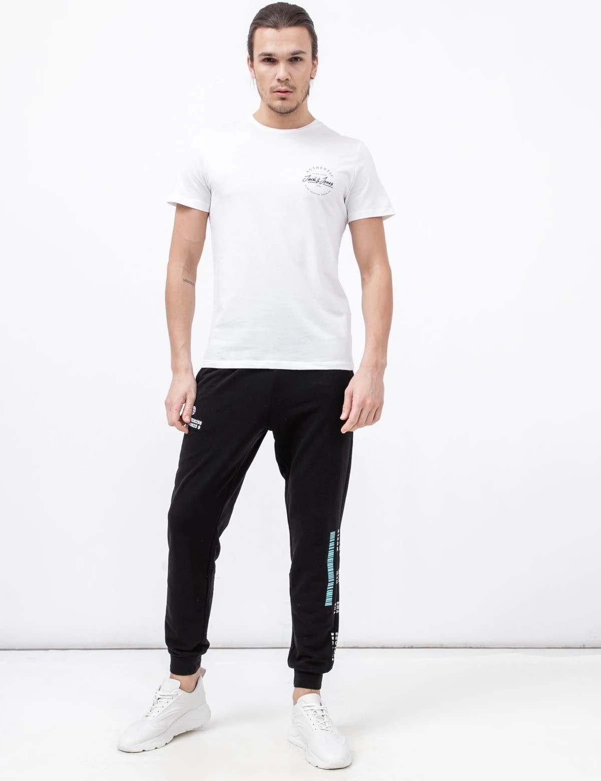 Штани JPSTGORDON JJCLAY SWEAT PANTS IN 12205877-Black Jack & Jones M Чорний — фото 6