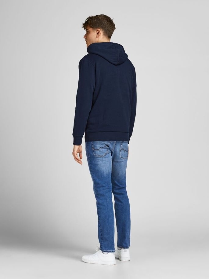 Толстовка JJLEO SWEAT HOOD 12200768-Navy Blazer Jack & Jones M Темно-синій — фото 5