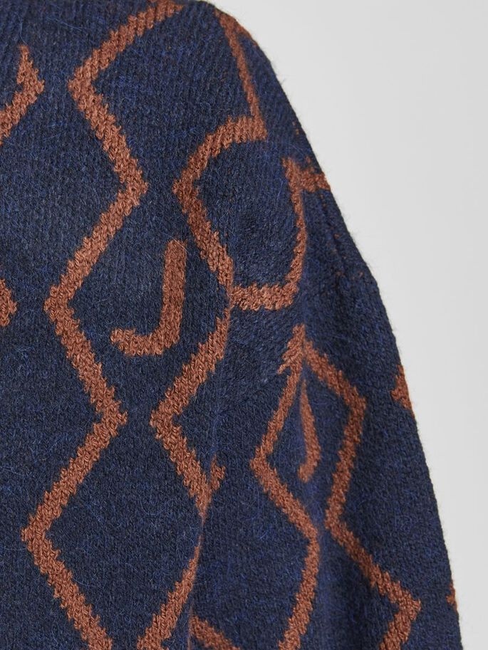 Кардиган JORSNAKE KNIT CARDIGAN KA KNT21 12206819-Navy Blazer-Fit:BOX Jack & Jones XXL Темно-синій — фото 5