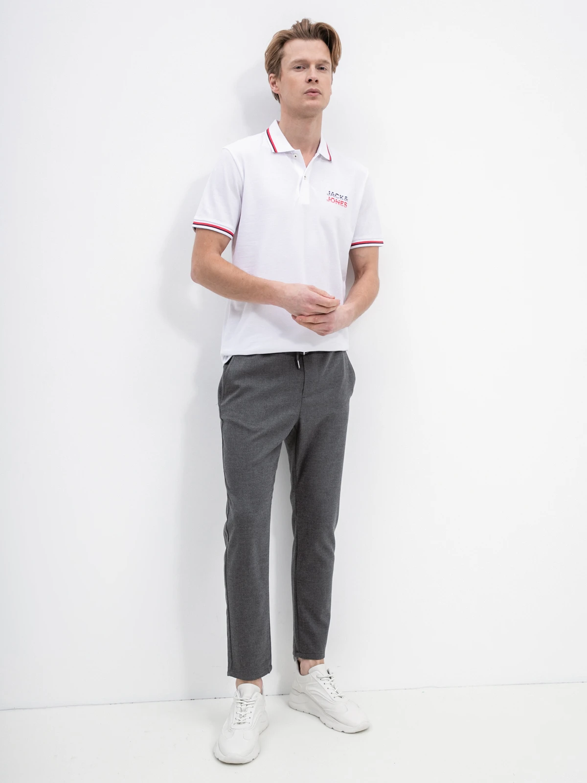 Поло JJATLAS POLO SS 12221012-White Jack & Jones XXL Білий — фото 7