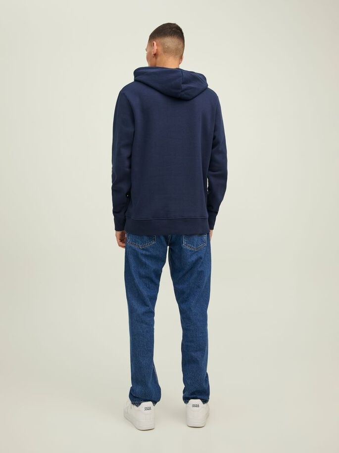 Худі JJSTAMP SWEAT HOOD 12211551-Navy Blazer Jack & Jones XXL Темно-синій — фото 3