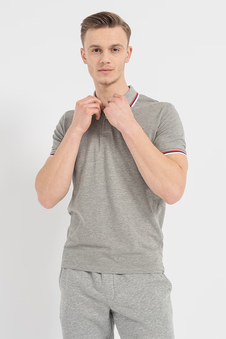 Поло JJATLAS POLO SS 12221012-Light Grey Melange Jack & Jones M Сірий — фото 7