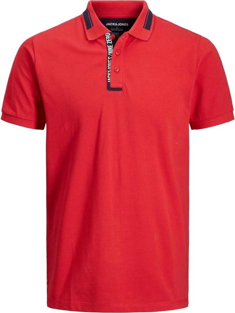 Поло JJCUT POLO SS 12200444-True Red-Fit:Standard fit Jack & Jones XXL Червоний — фото 3