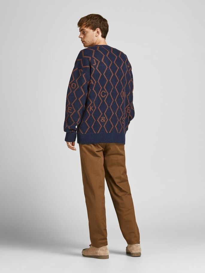 Кардиган JORSNAKE KNIT CARDIGAN KA KNT21 12206819-Navy Blazer-Fit:BOX Jack & Jones XXL Темно-синій — фото 3