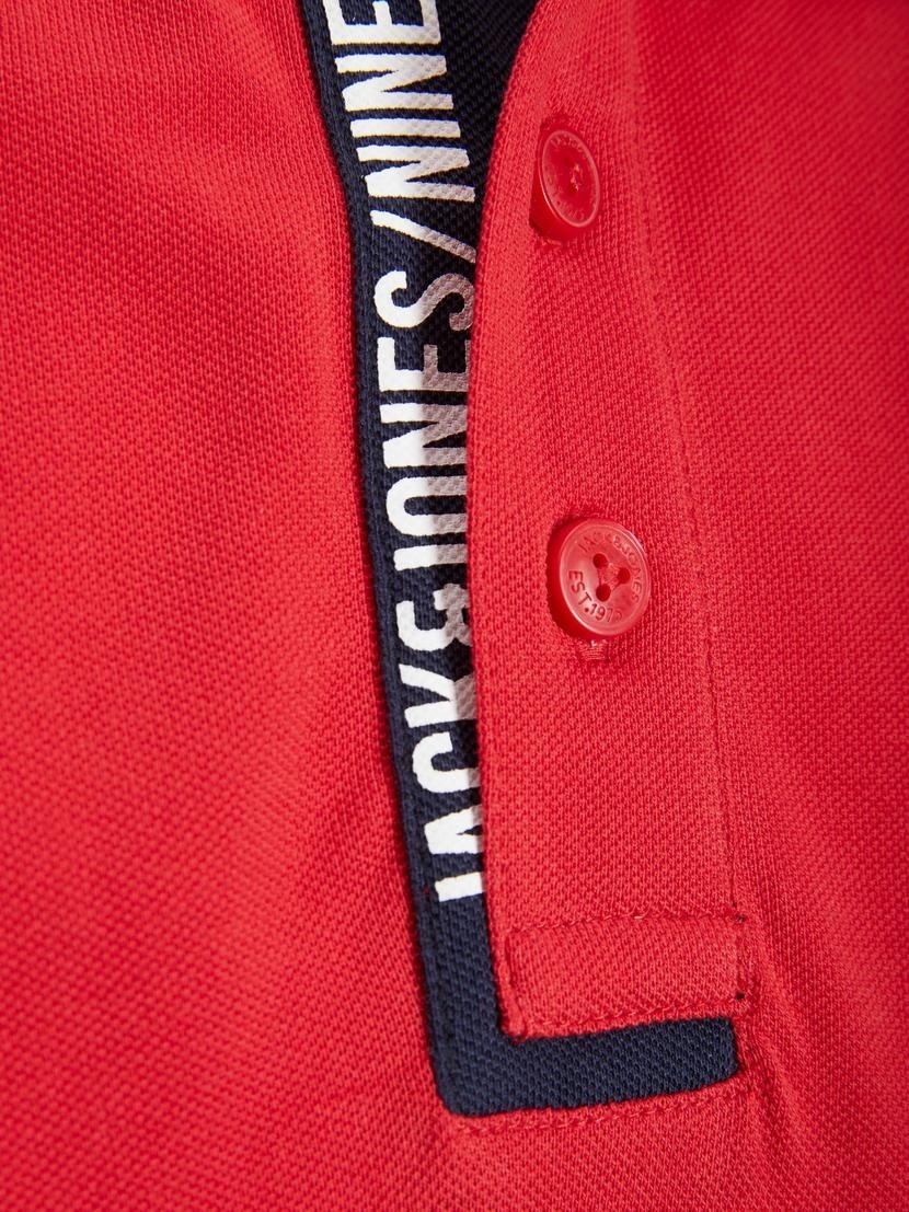 Поло JJCUT POLO SS 12200444-True Red-Fit:Standard fit Jack & Jones XXL Червоний — фото 4