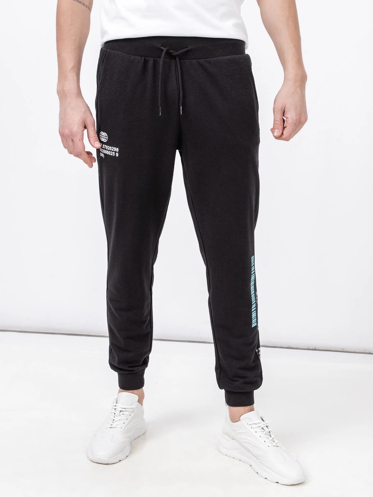 Штани JPSTGORDON JJCLAY SWEAT PANTS IN 12205877-Black Jack & Jones M Чорний — фото 3