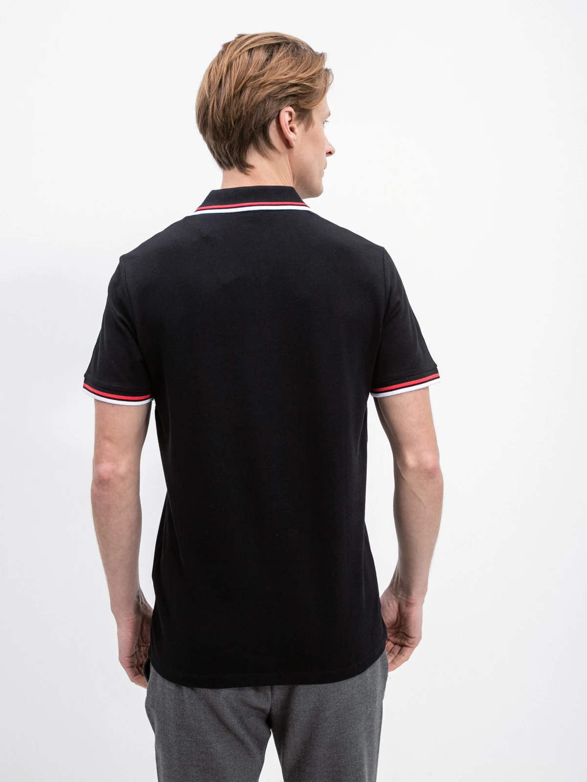 Поло JJATLAS POLO SS 12221012-Black Jack & Jones M Чорний — фото 5