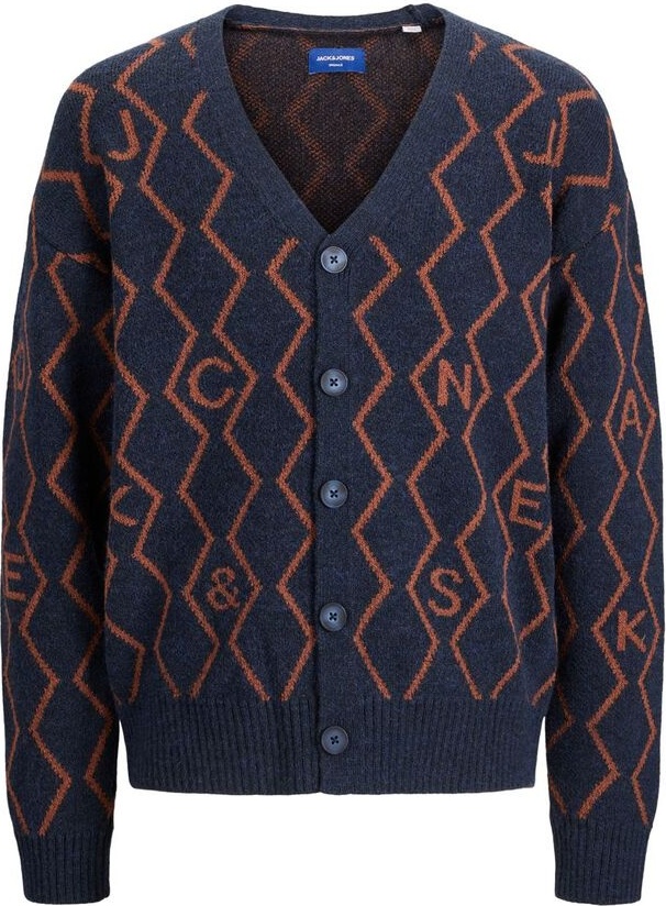 Кардиган JORSNAKE KNIT CARDIGAN KA KNT21 12206819-Navy Blazer-Fit:BOX Jack & Jones XXL Темно-синій — фото 6