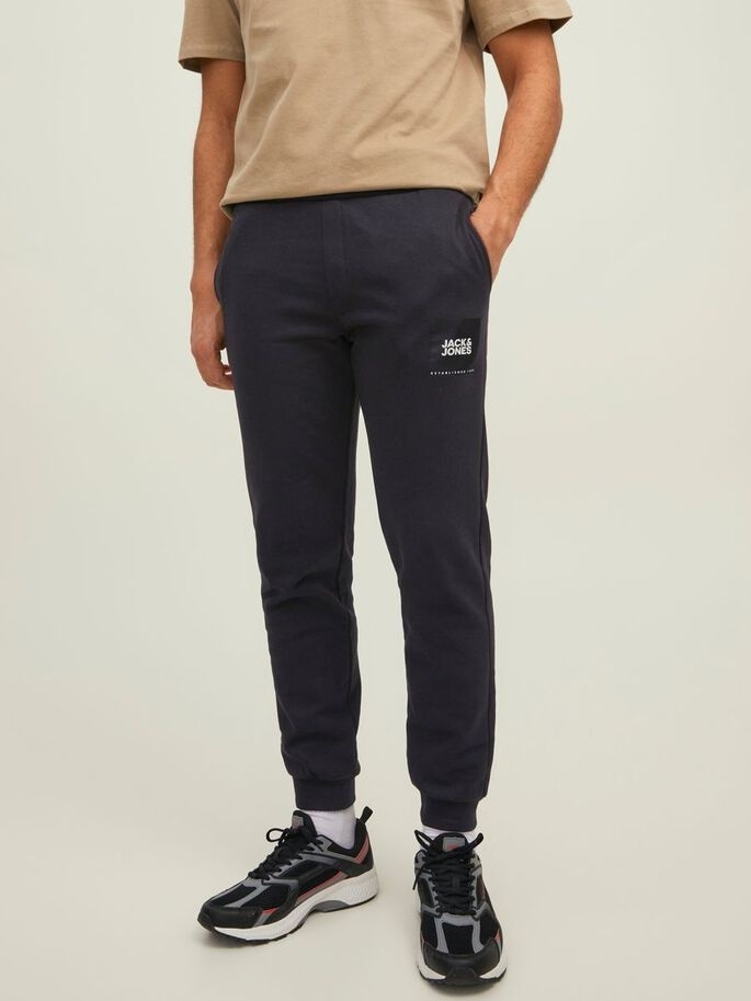 Штани JPSTGORDON JJJILOCK SWEAT PANTS IN 12213281-Black Jack & Jones M Чорний — фото 3
