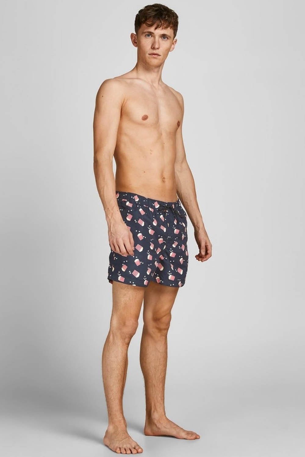 Шорти плавальні JPSTCRETE JJSWIM AKM FOOD 12203822-Navy Blazer Jack &amp; Jones XXL Темно-синій — фото 4