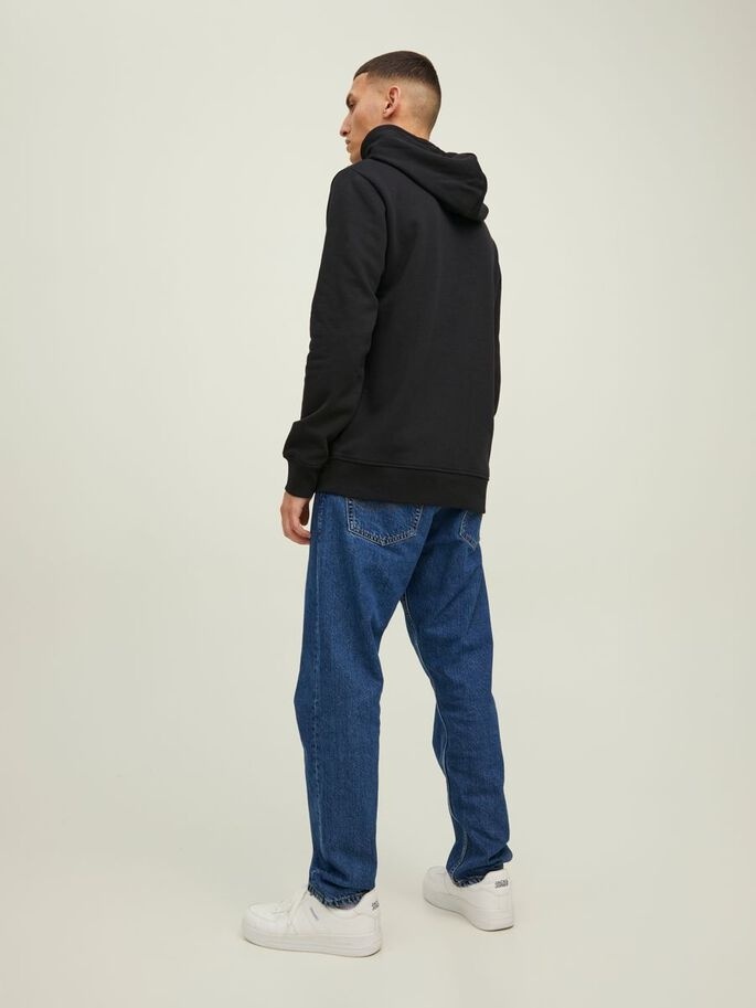 Худі JJSTAMP SWEAT HOOD 12211551-Black Jack & Jones XXL Чорний — фото 3