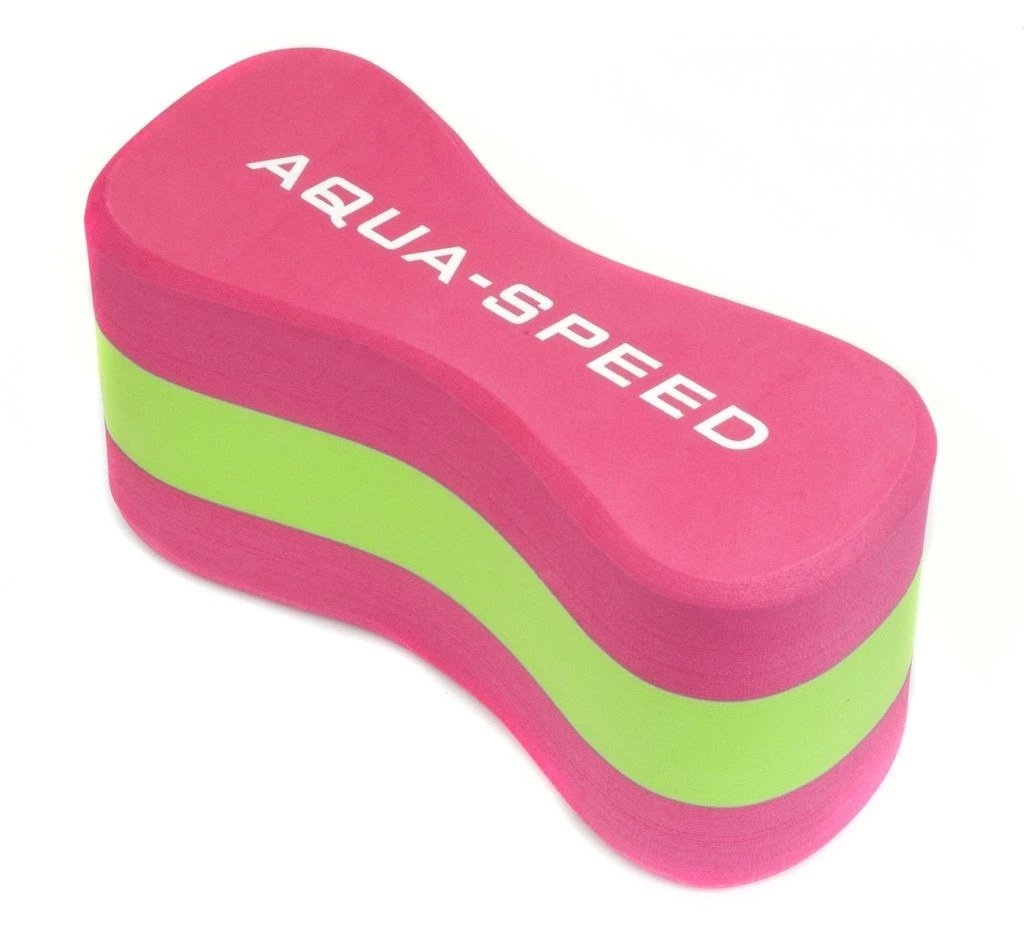 Колобашка для плавання Aqua Speed JUNIOR 3 LAYESR PULLBUOY 6779 рожевий, зелений Уні 20x8x10cм — фото 1