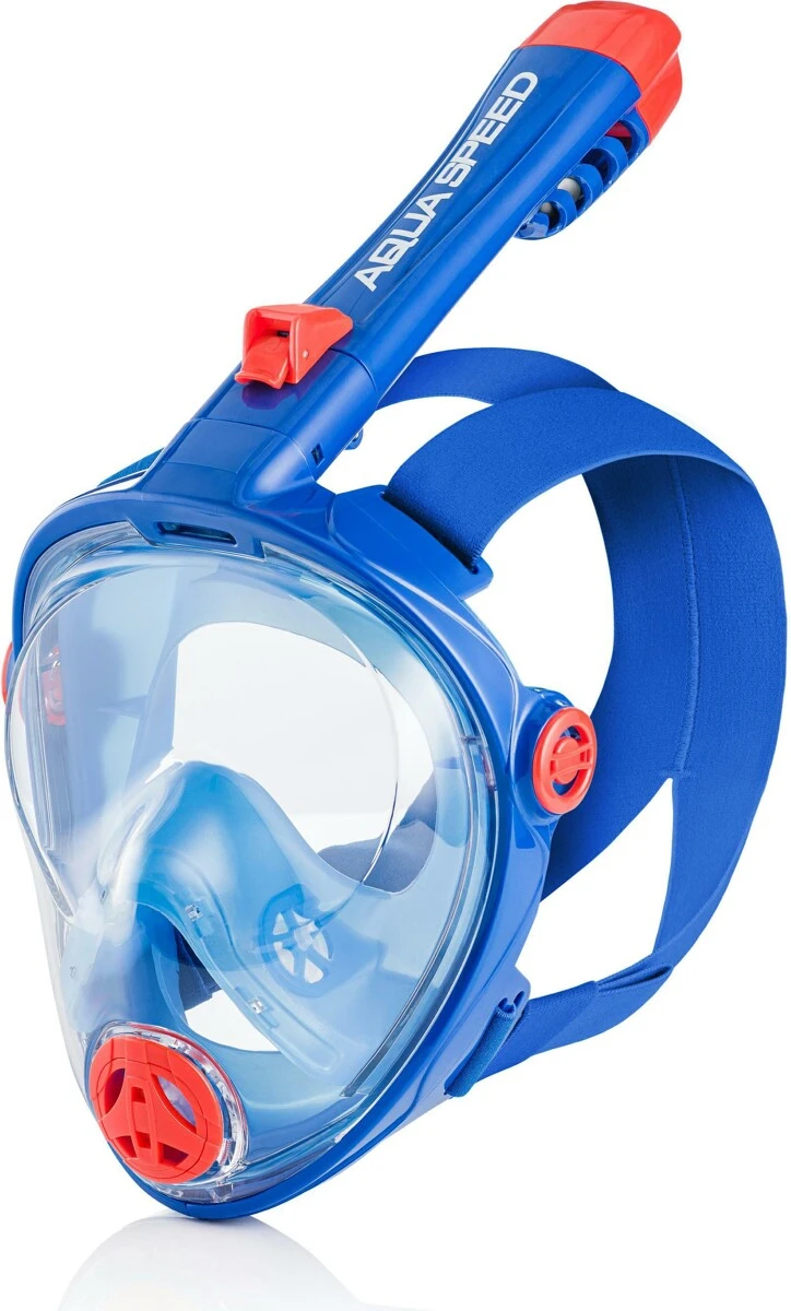 Повнолицьова маска Aqua Speed SPECTRA 2.0 KID 7079 синій, помаранчевий Діт S — фото 1