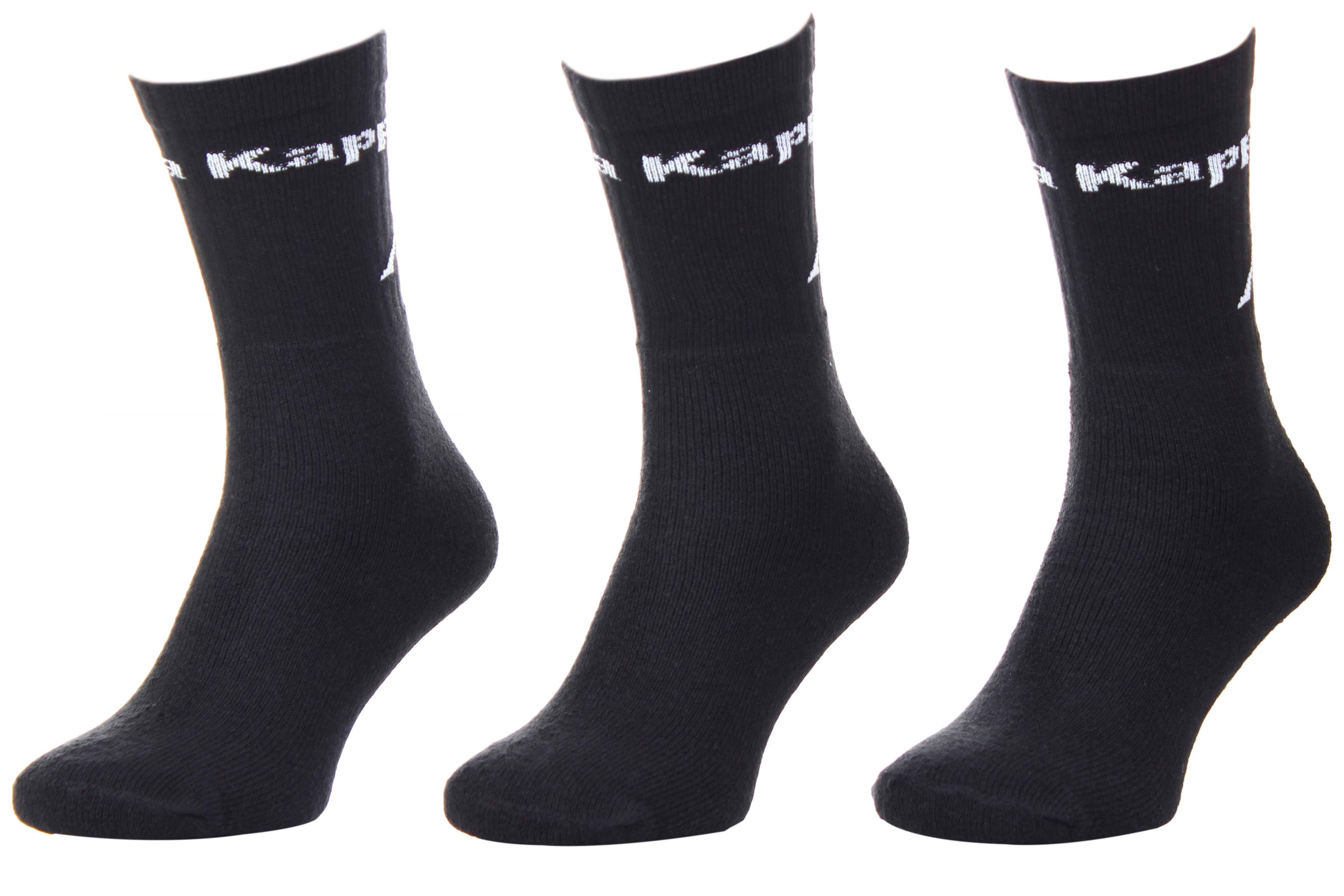 Шкарпетки KAPPA SOCKS LOGO SABOYA 3PACK чорний Уні 35-38 — фото 1