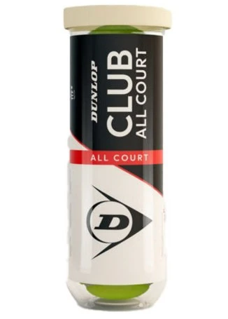 М'ячі для тенісу Dunlop CLUB all court 3B пластик банка (601629) — фото 2