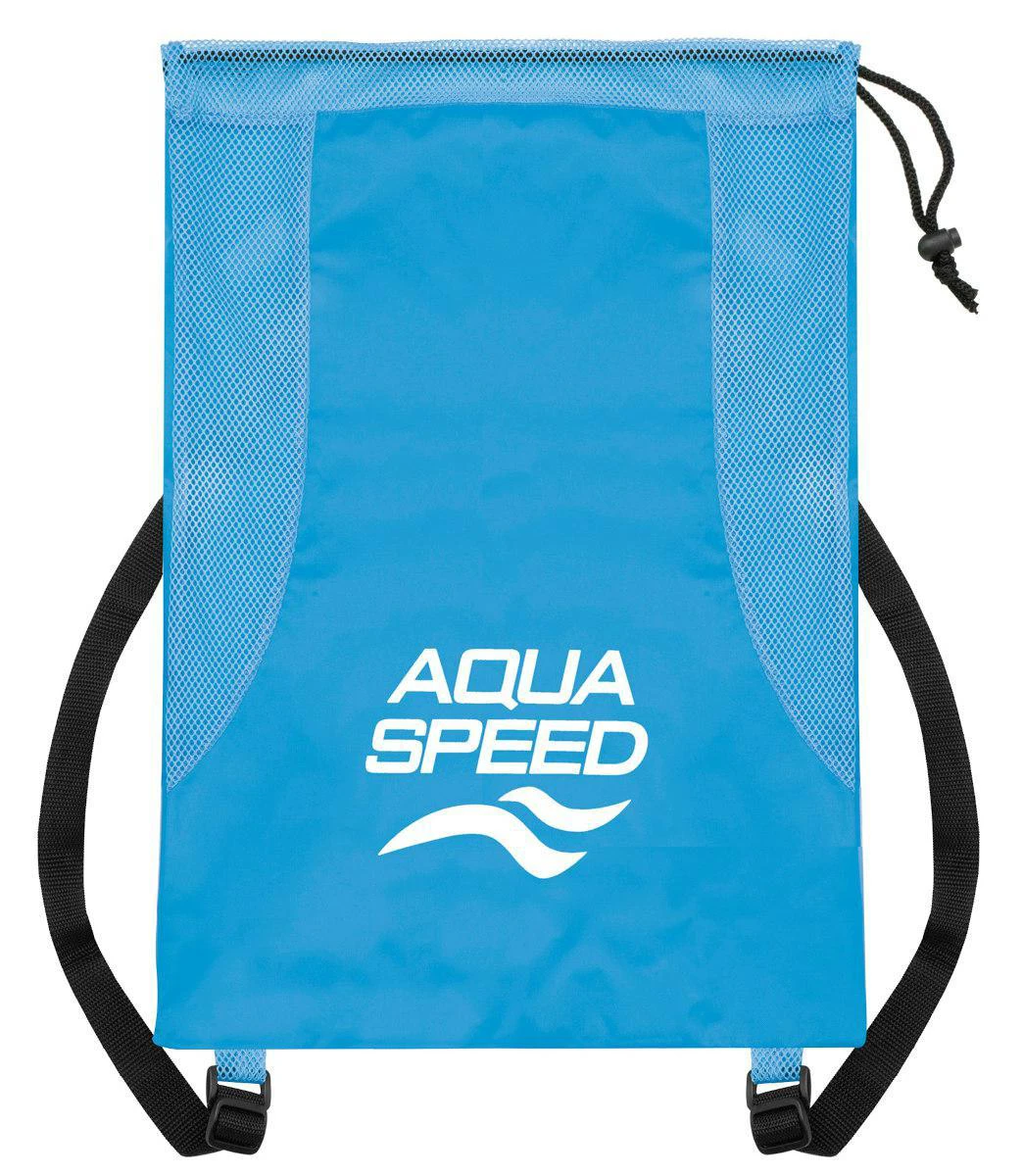 Сумка сітчаста Aqua Speed MESH BACK PACK 61163 бірюзовий, чорний Уні 51x36 см — фото 1