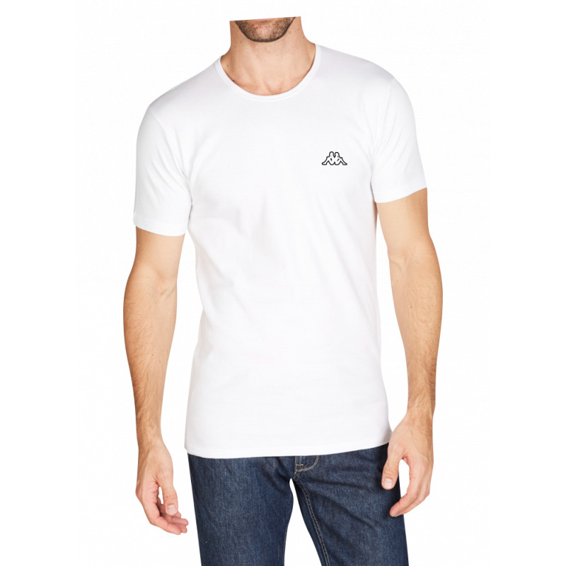 Футболка Kappa T-shirt Mezza Manica Girocollo білий Чол XXL (K1304 Bianco) — фото 1