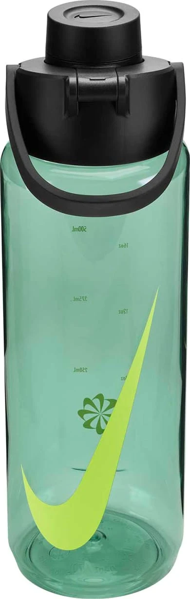 Пляшка Nike TR RENEW RECHARGE CHUG BOTTLE 24 OZ зелений, чорний 709 мл (N.100.7636.011.24) — фото 1