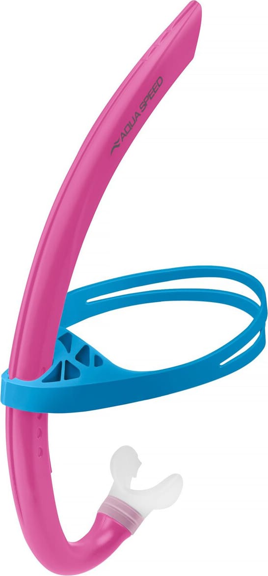 Дихальна трубка для снорклінгу Aqua Speed Juno Junior 62928 рожевий, синій Діт One Size — фото 1