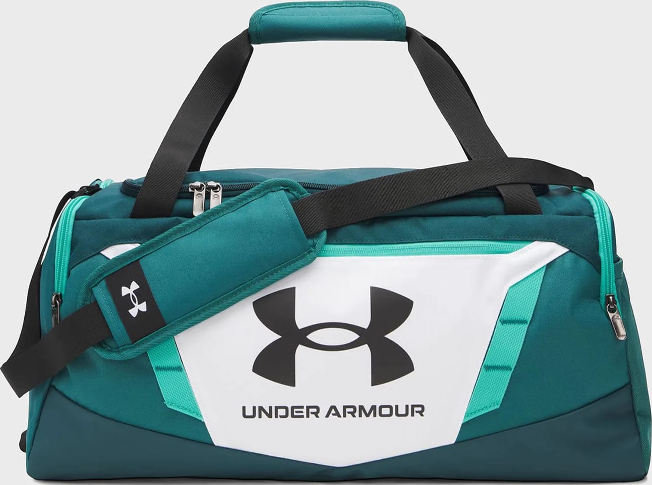 Сумка Under Armour Undeniable 5.0 Duffle SM 40L зелений, білий 55 х 25,5 х 27 см — фото 1