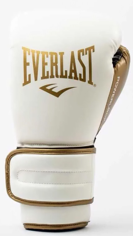 Боксерські рукавиці Everlast POWERLOCK 2R TRAINING GLOVE білий, золотий 12 унцій (P00003049) — фото 1