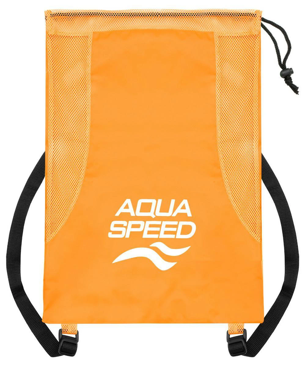 Сумка сітчаста Aqua Speed MESH BACK PACK 61162 помаранчевий, чорний Уні 51x36 см — фото 1