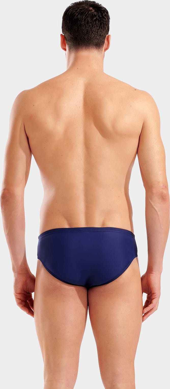 Плавки-сліпи для чоловіків Arena DOUBLE GRAPHIC SWIM BRIEFS темно-синій, помаранчевий Чол 85 — фото 4