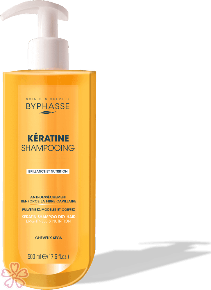 Шампунь для сухих волос Byphasse Keratine Shampoo 500 мл — фото 3