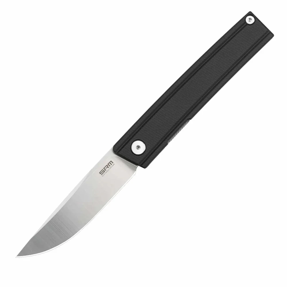 Ніж складаний туристичний SRM Gent 401LC-GB (8.3 см) 10Cr / G10 чорний — фото 1