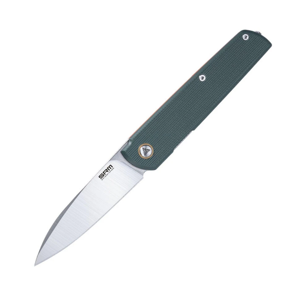 Ніж складаний туристичний SRM 408L-GX (8.2 см) 14C28N / G10 зелений — фото 1
