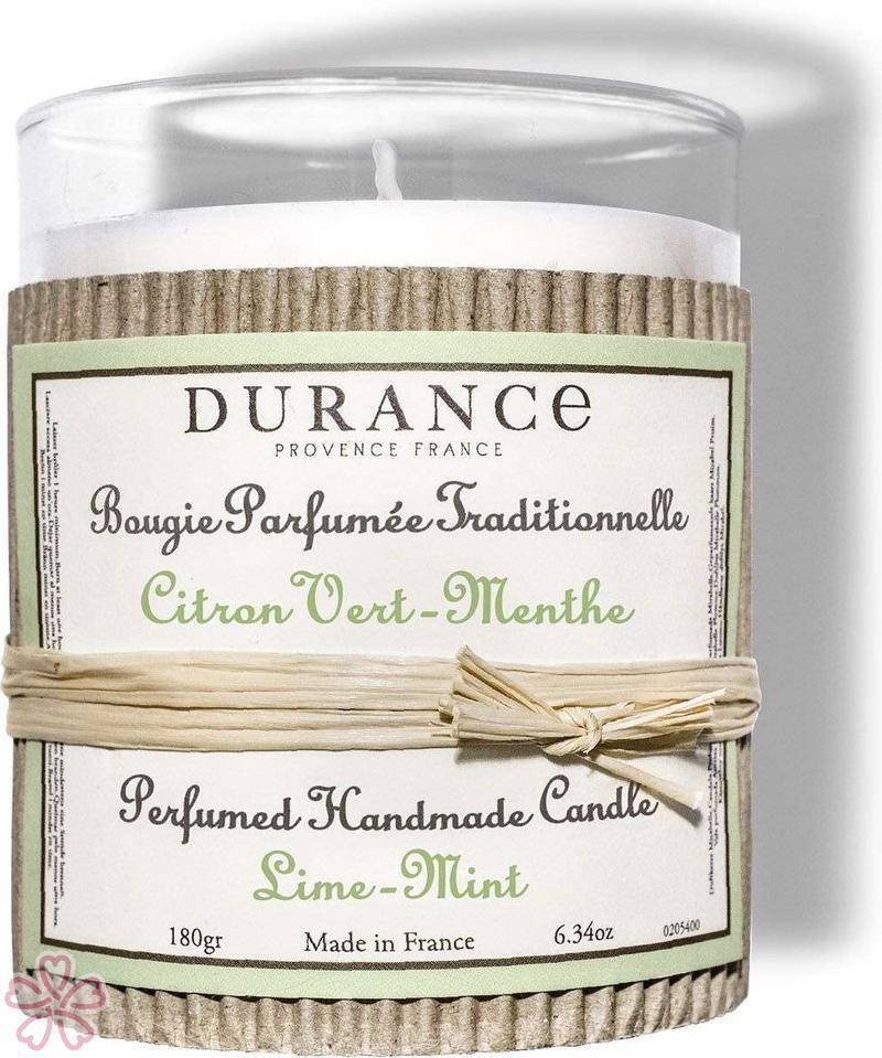 Парфюмированная свеча Durance Perfumed Handcraft Candle 180 г Лайм-М'ята — фото 3