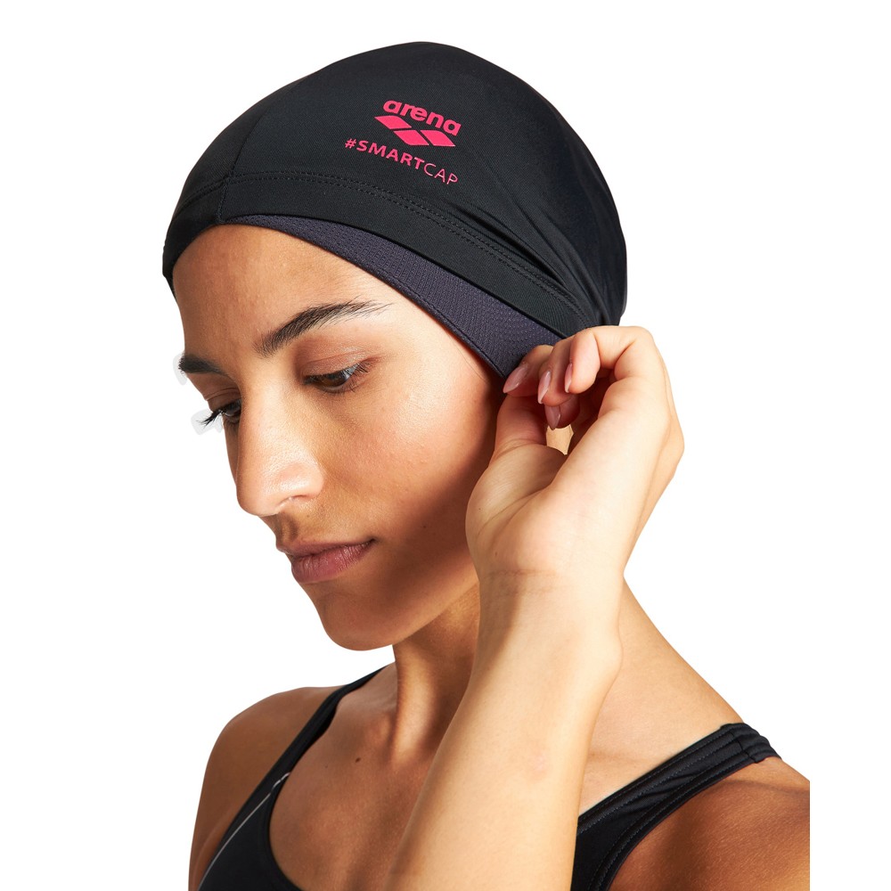 Шапочка для плавання SMARTCAP 004401-100 Arena UNI Чорний — фото 2