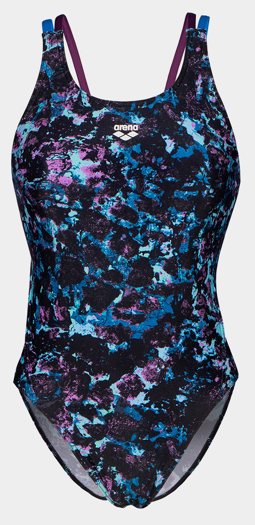 Купальник закритий для жінок Arena ROCKIN SWIMSUIT SWIM TECH MULT — фото 2