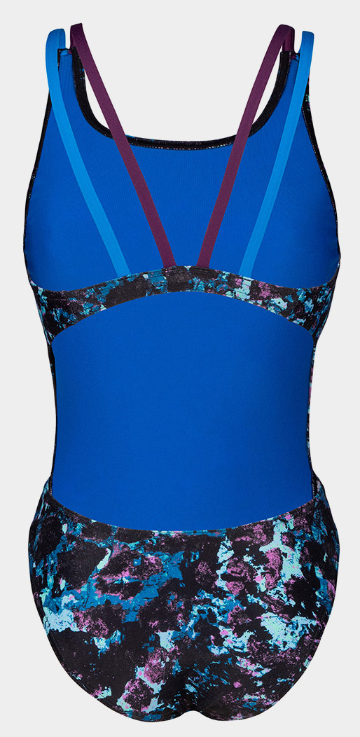 Купальник закритий для жінок Arena ROCKIN SWIMSUIT SWIM TECH MULT — фото 4