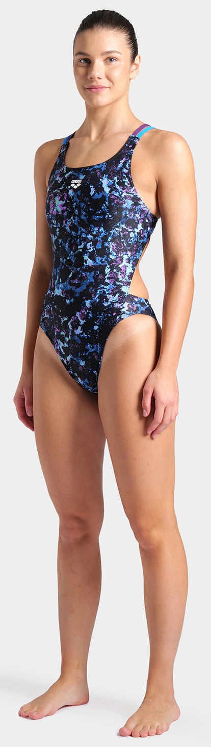 Купальник закритий для жінок Arena ROCKIN SWIMSUIT SWIM TECH MULT — фото 5