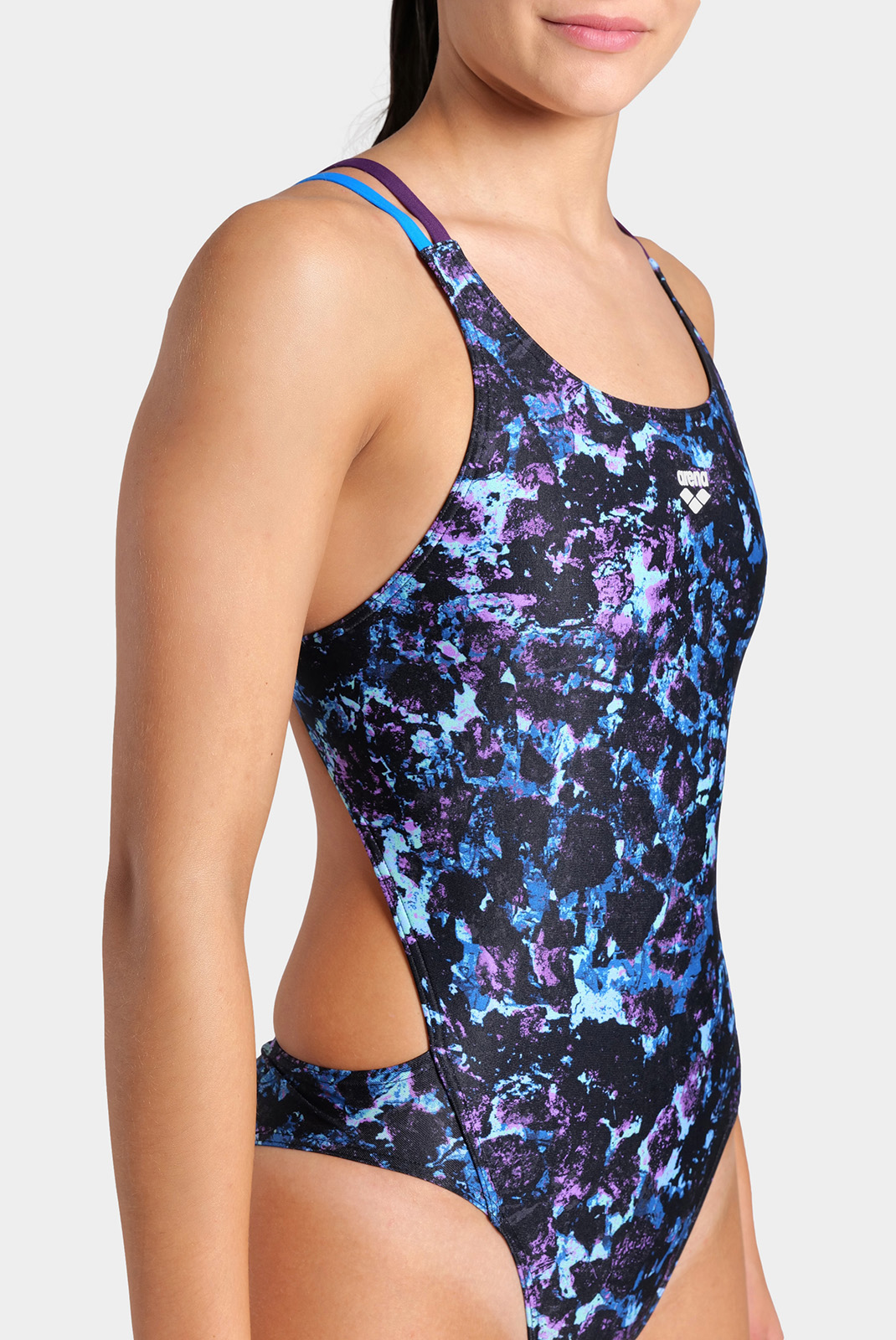 Купальник закритий для жінок Arena ROCKIN SWIMSUIT SWIM TECH MULT — фото 6