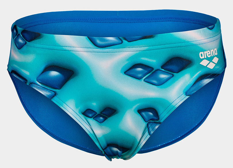 Плавки-сліпи для хлопців Arena FOAM SWIM BRIEFS білий, зелений, бірюзовий Діт — фото 1