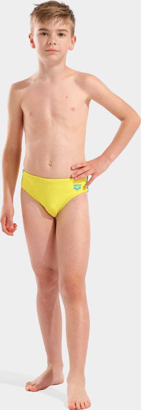 Плавки для хлопчиків Arena SWIM BRIEFS SOLID жовтий, бірюзовий 140 см (008371-380) — фото 2